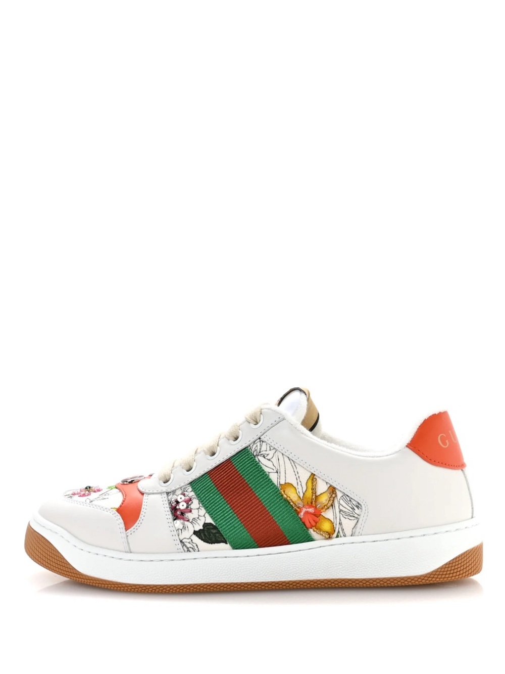 GUCCI Women’s Sepang Flora Faded Canvas Web Screener Sneakers